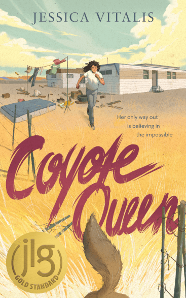 Image of the book cover for 'Coyote Queen' by Jessica Vitalis.